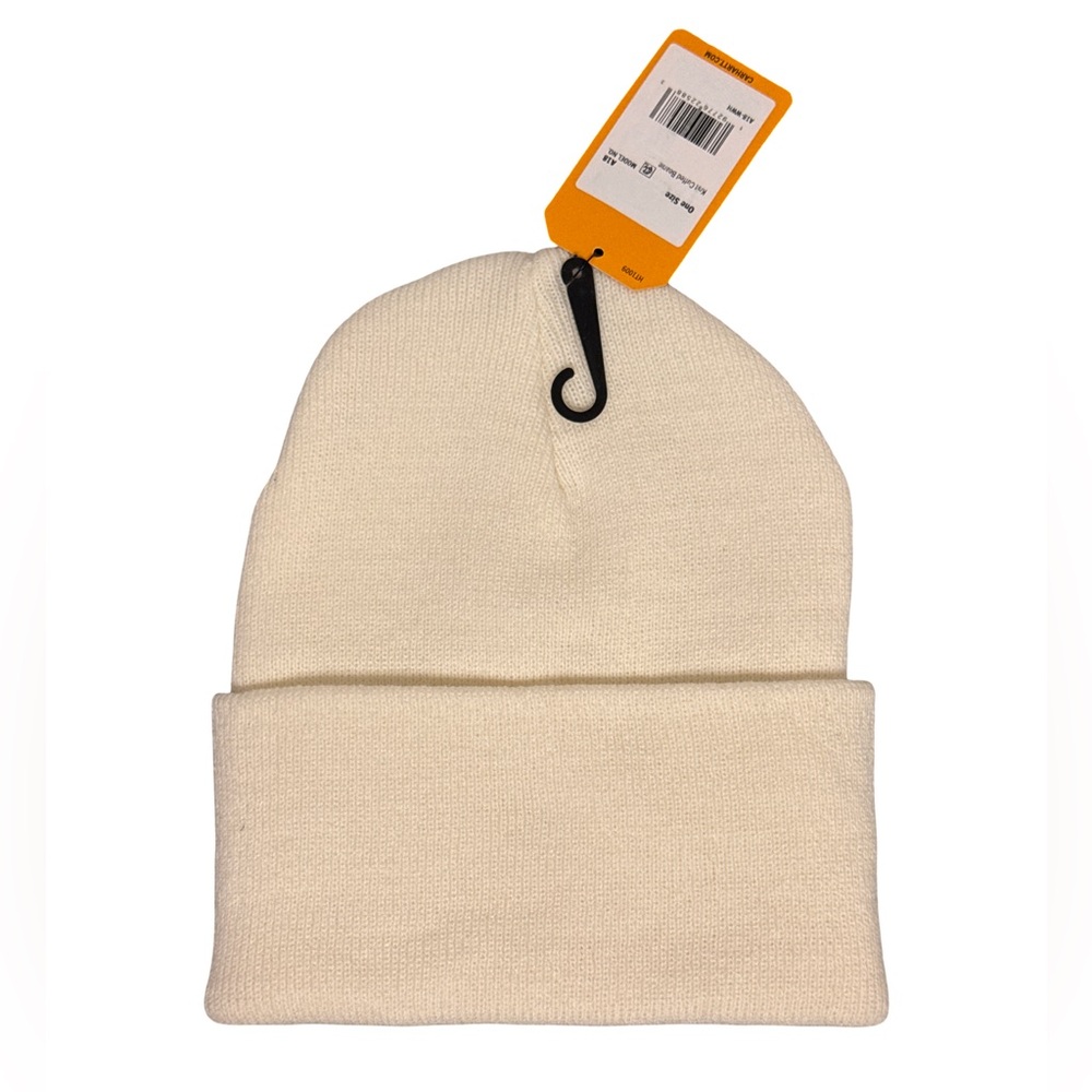 Carhartt Cream Knit Cuffed Beanie OS - Picture 2 of 3